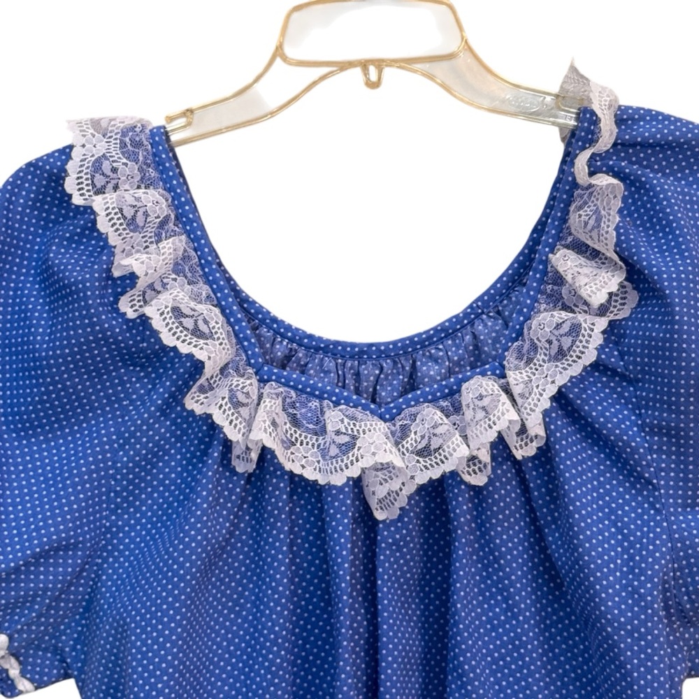 Rockmount Ranch Wear Vintage 70s Puff Sleeve Top Circle Skirt Square Dance Dress - Picture 3 of 8